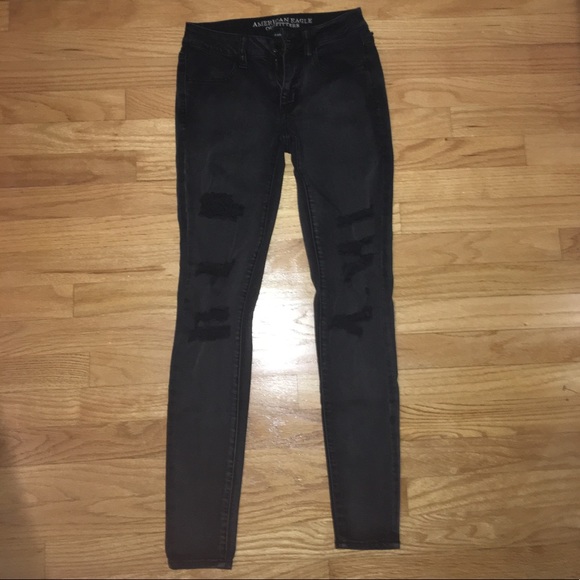 American Eagle Outfitters Denim - American Eagle Black Ripped Jeans